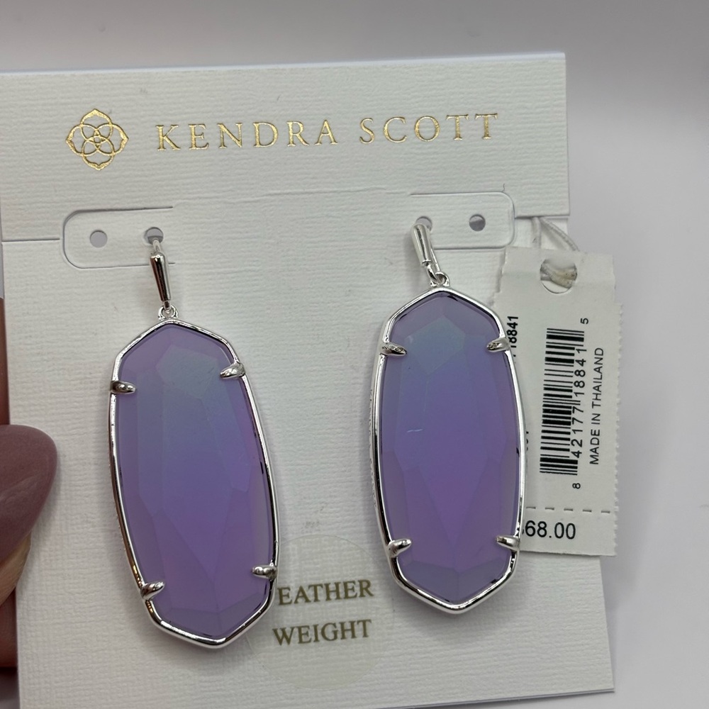 Kendra Scott Purple Elle Statement Earrings